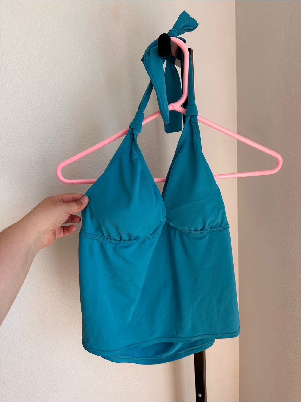 Tropical escape xl blue swim top